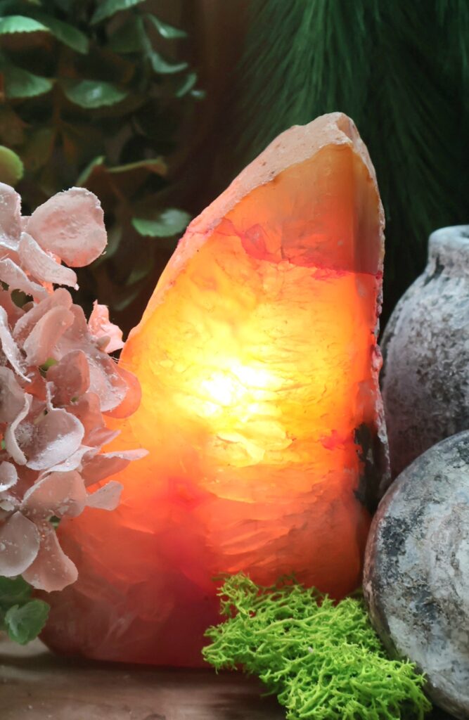 2626a Roze agaat lamp Stones of nature