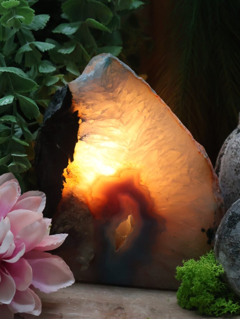 2630a Blauwe Agaat lamp Stones of nature