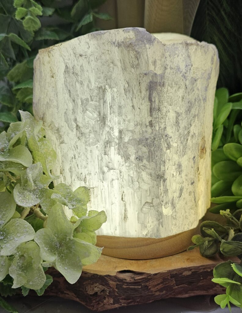 26115b seleniet lamp met losse led voet Stones of nature