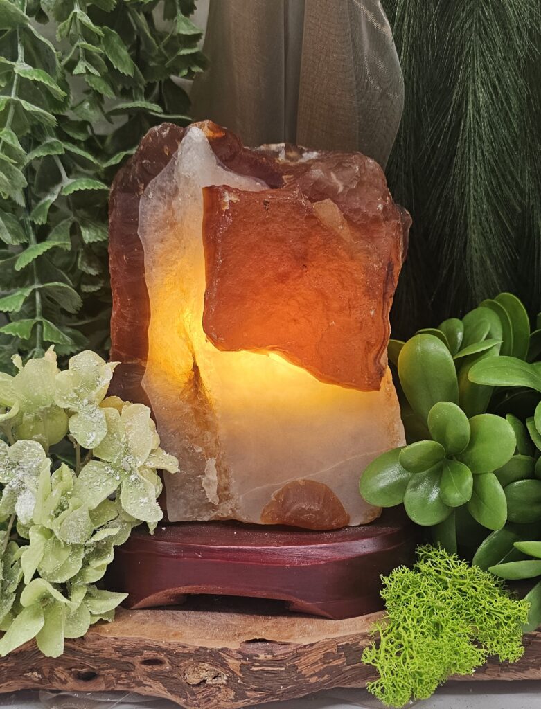 27128c rode agaat lamp op voet Stones of nature