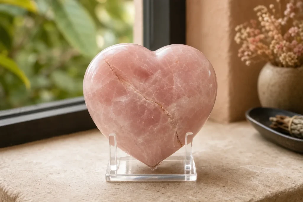 edelsteen hart met barst