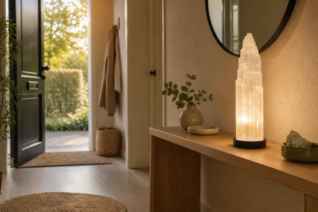 seleniet lamp in de hal