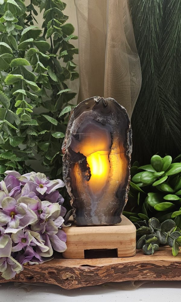 Agaat Lamp op voet