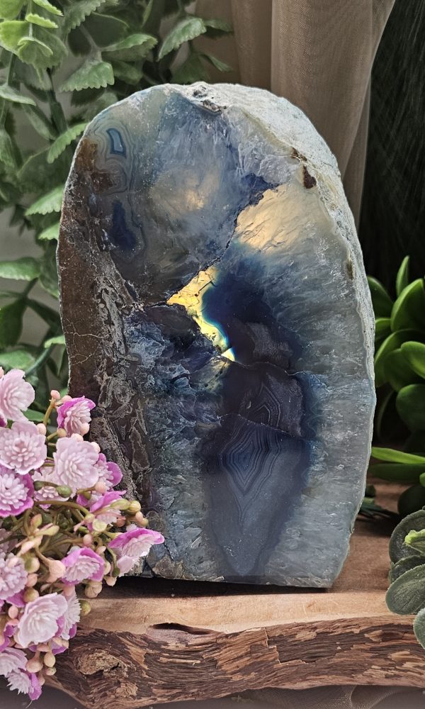 Blauwe Agaat Lamp