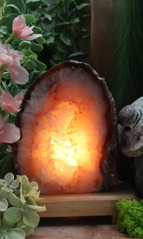 Agaat Lamp op voet