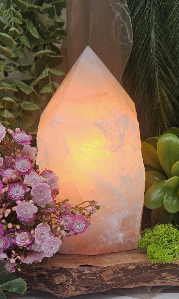 Rozenkwarts Lamp met gepolijste punt