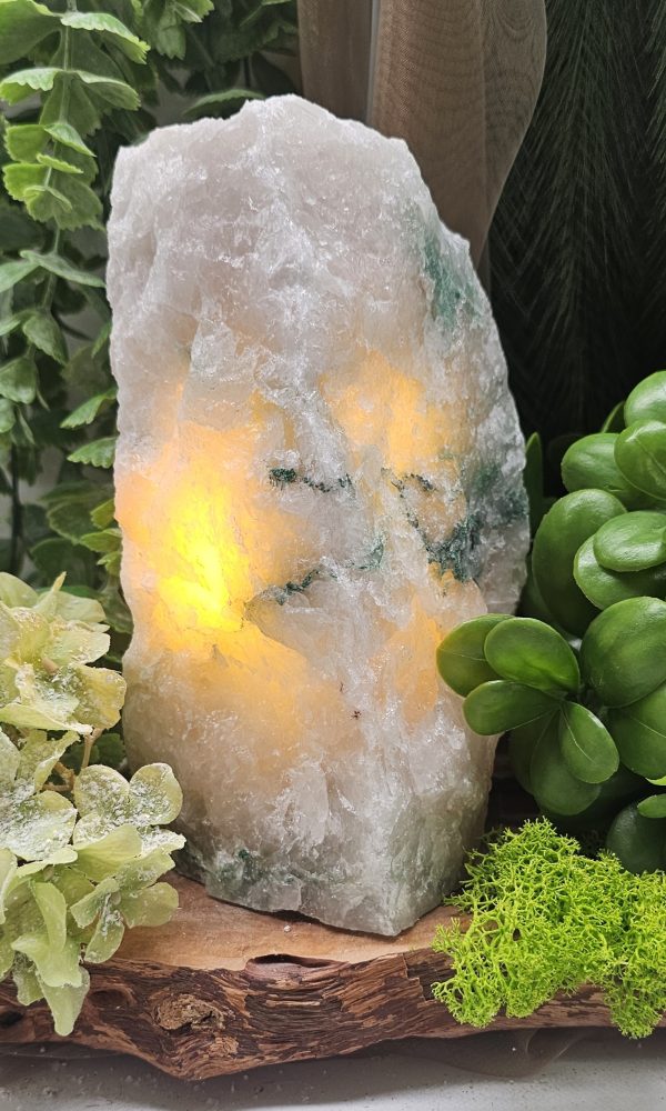 Groene kwarts lamp