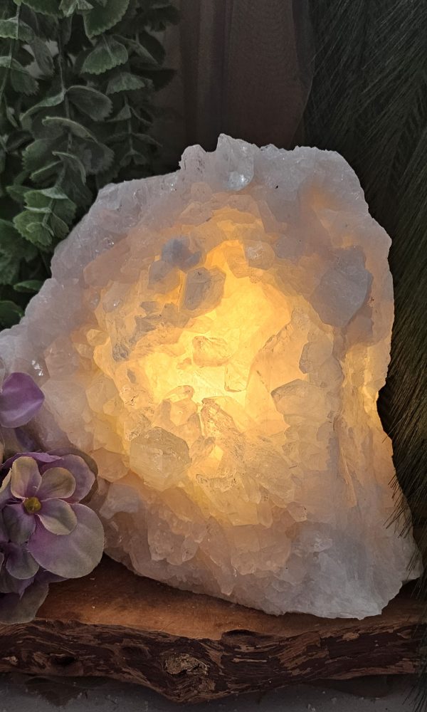 Unieke Bergkristal Lamp ruw