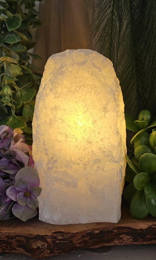 Bergkristal lamp ruw
