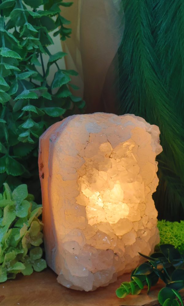 Ruwe Bergkristal lamp